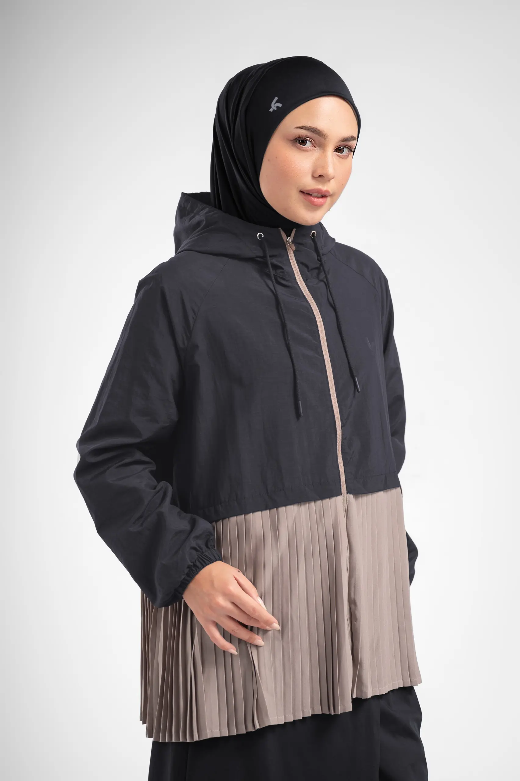 Lady Fit Runera Pleated Jacket Onyx