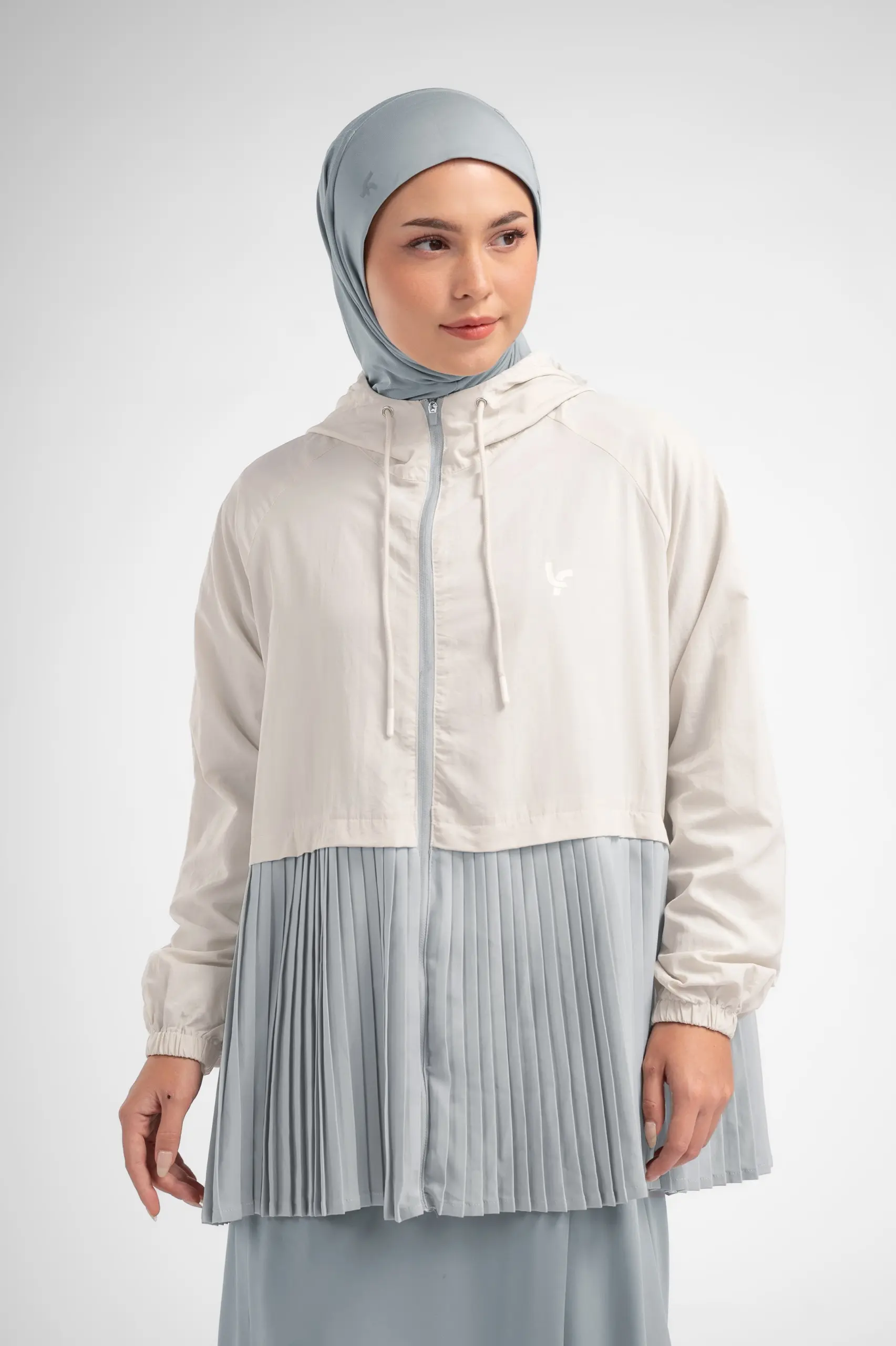 Lady Fit Runera Pleated Jacket Bone