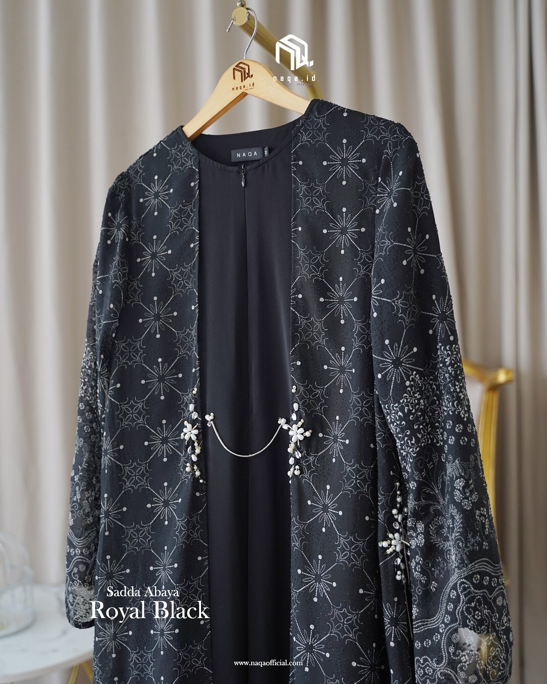SADDA ABAYA - ROYAL BLACK - Gambar 3