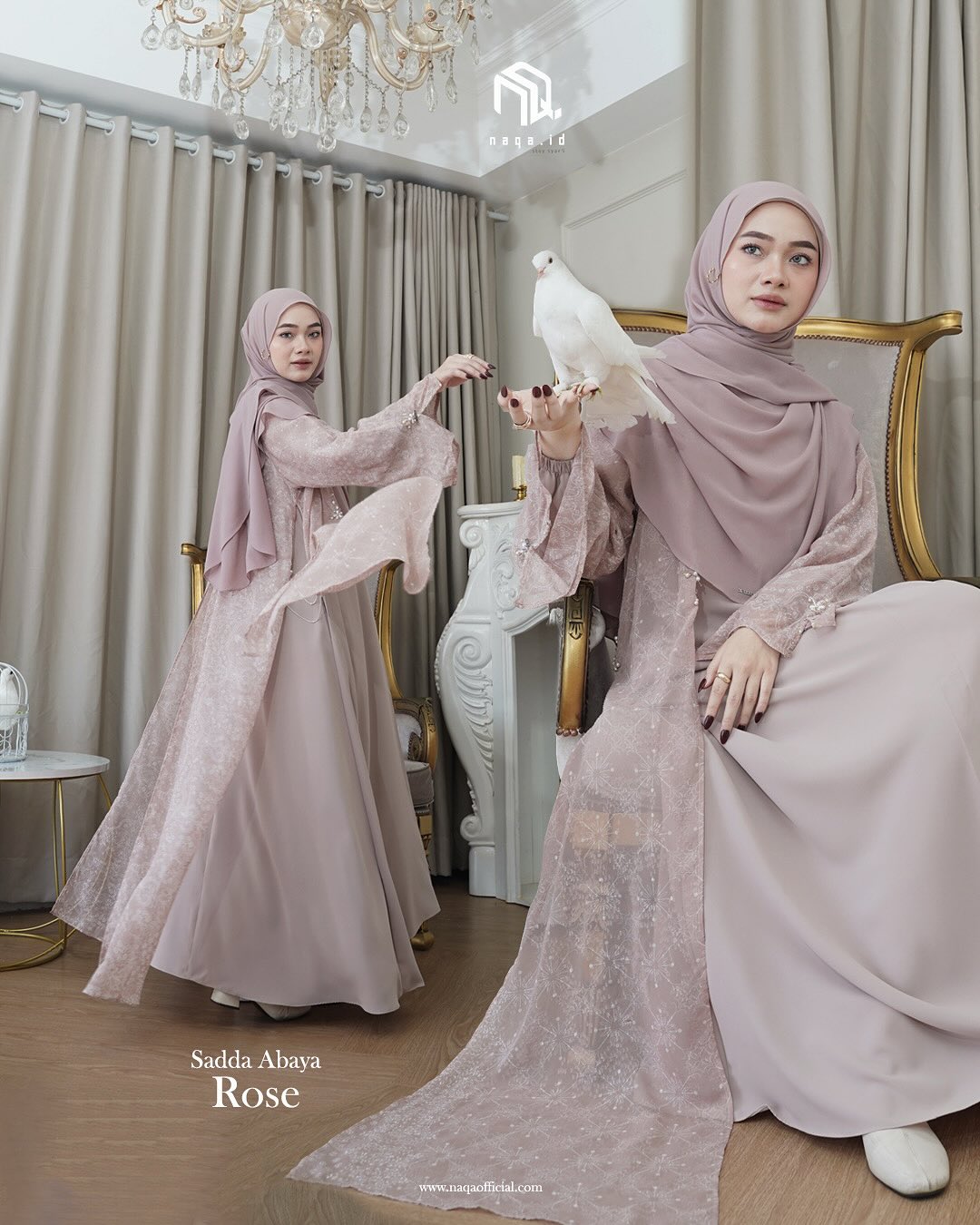 SADDA ABAYA - ROSE