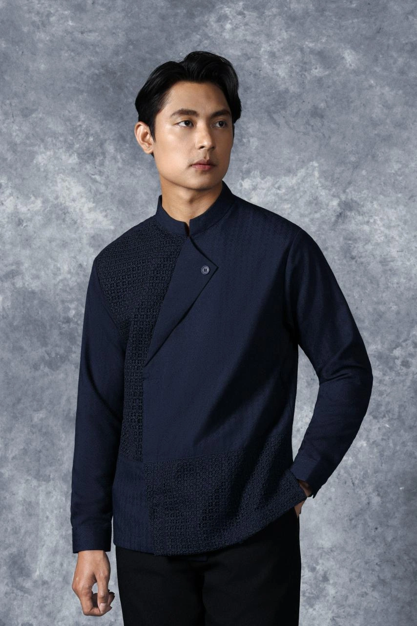 Kemeja Elok Beskap Lengan Panjang Swarga