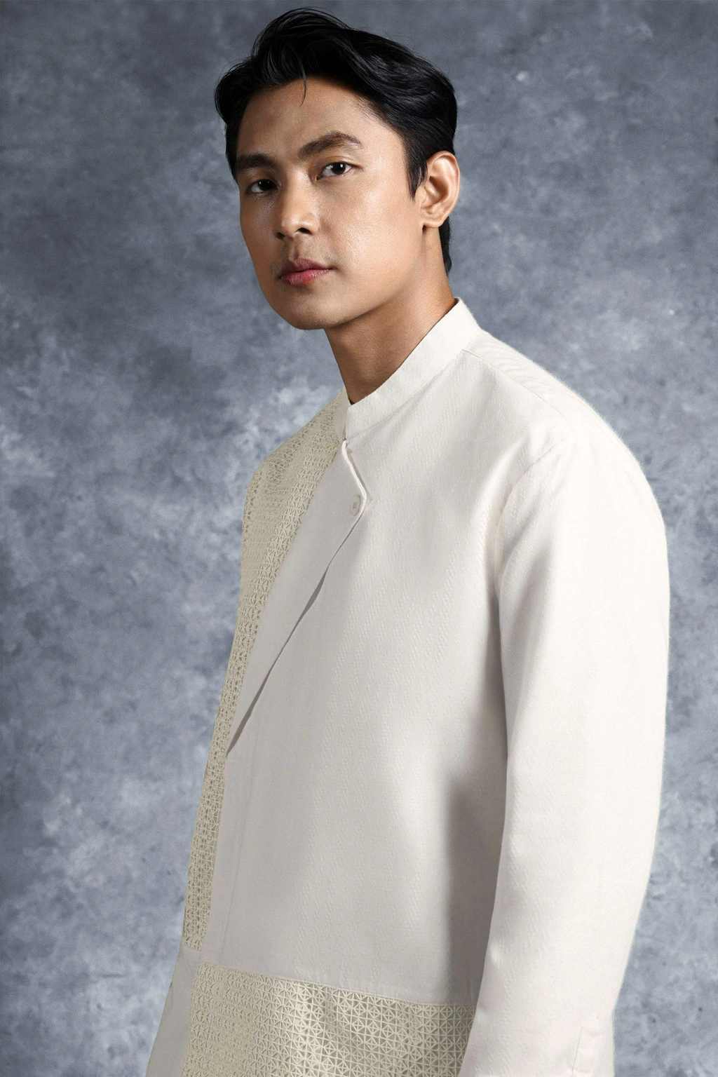 Kemeja Elok Beskap Lengan Panjang Puspa - Gambar 3