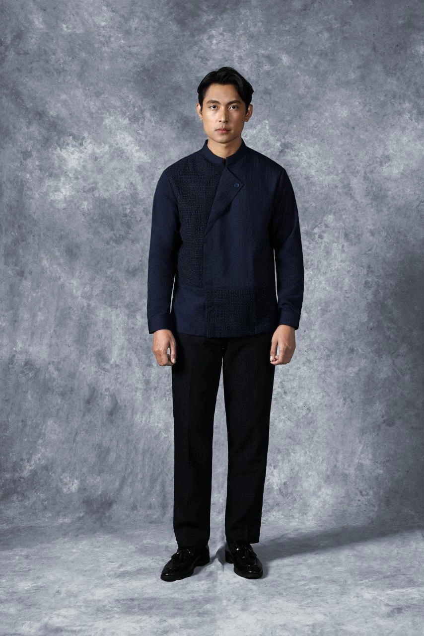 Kemeja Elok Beskap Lengan Panjang Swarga - Gambar 4