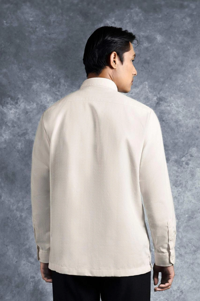 Kemeja Elok Brokat Lengan Panjang Puspa - Gambar 2