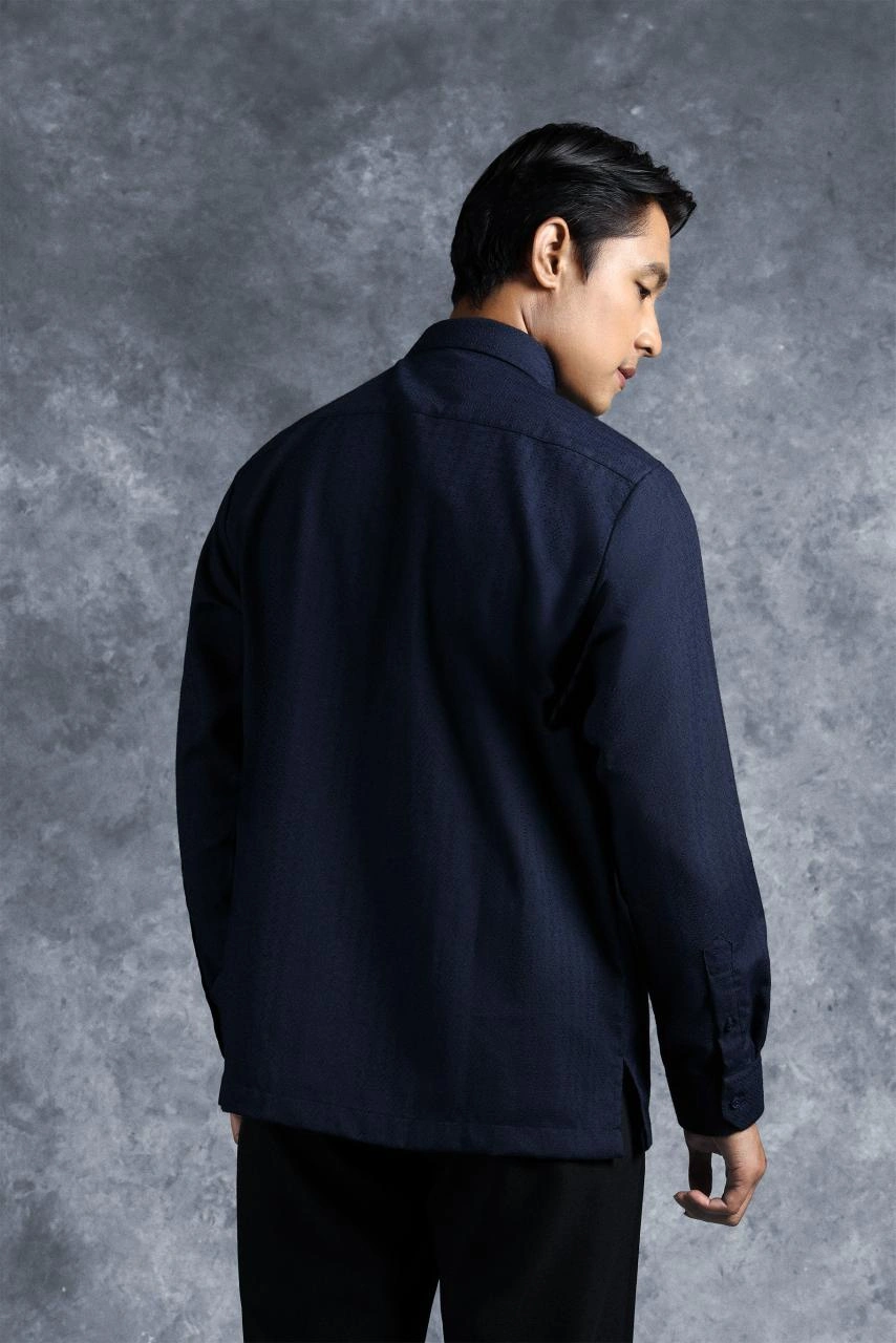 Kemeja Elok Brokat Lengan Panjang Swarga - Gambar 2