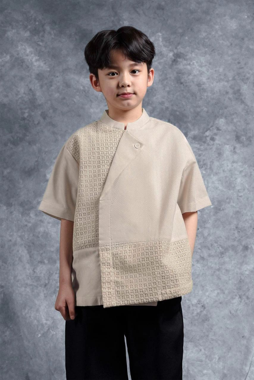 Kemeja Anak Elok Beskap Palem