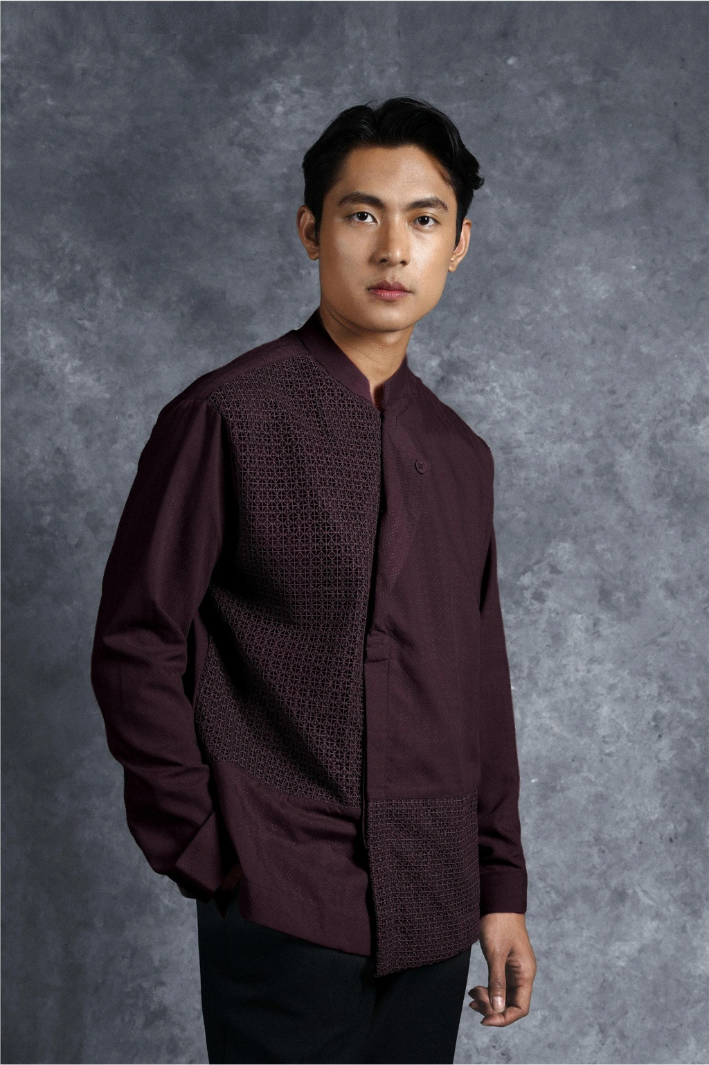 Kemeja Elok Beskap Lengan Panjang Gandaria