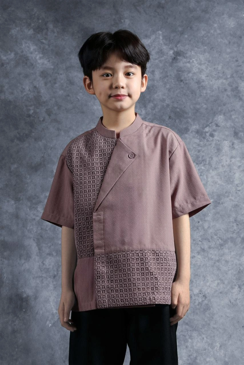 Kemeja Anak Elok Beskap Kusuma - Gambar 2