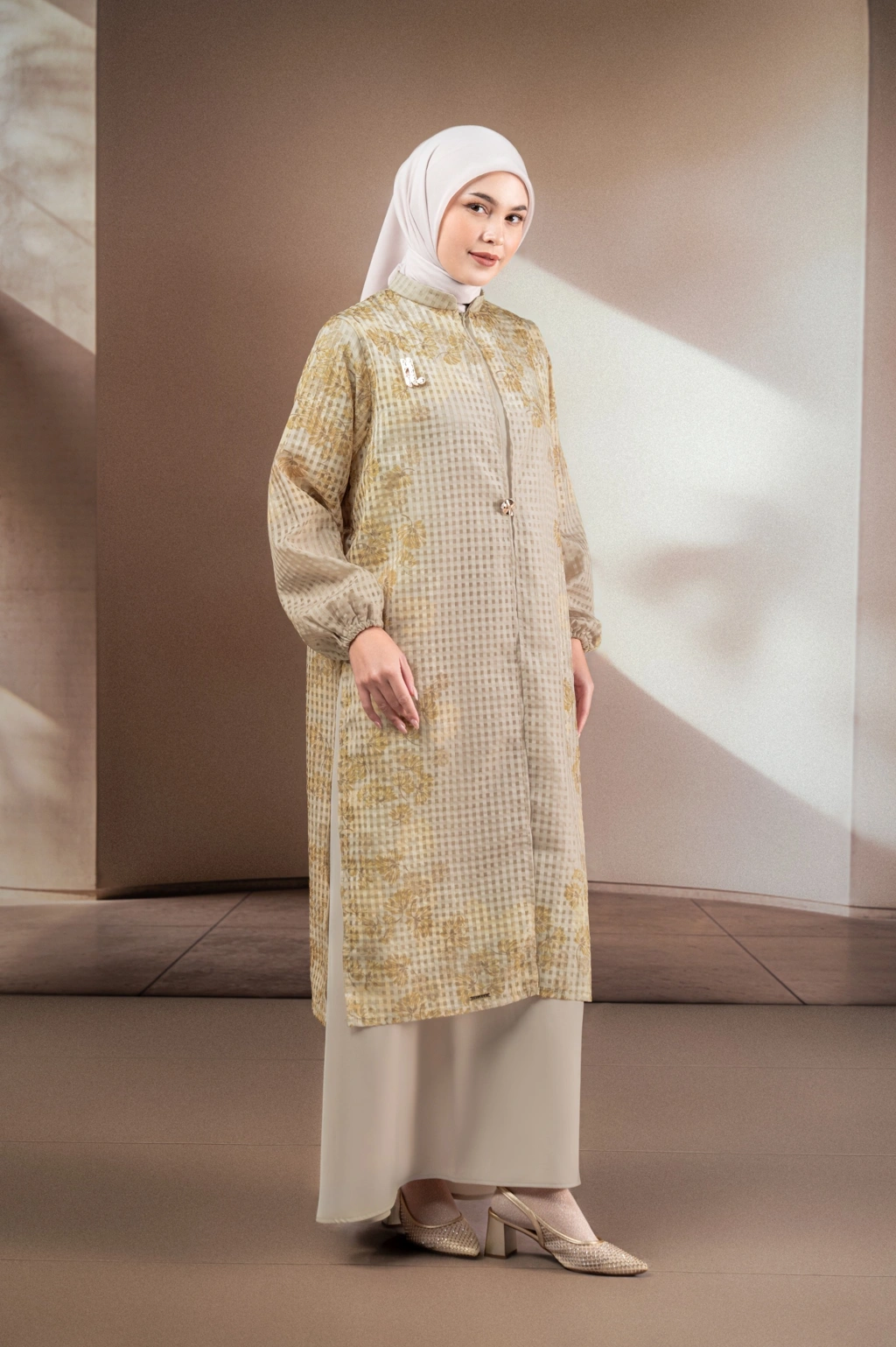 GAUN ORGANZA ELOK PALEM