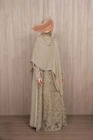 SATU SET GAUN RENJANA TENUN