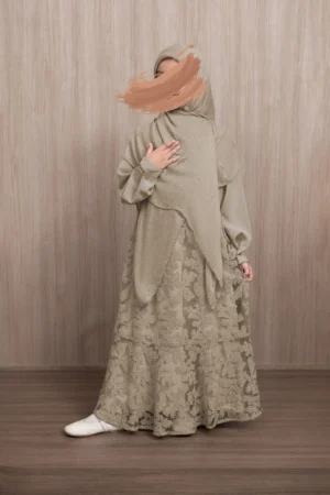 SATU SET GAUN ANAK RENJANA TENUN