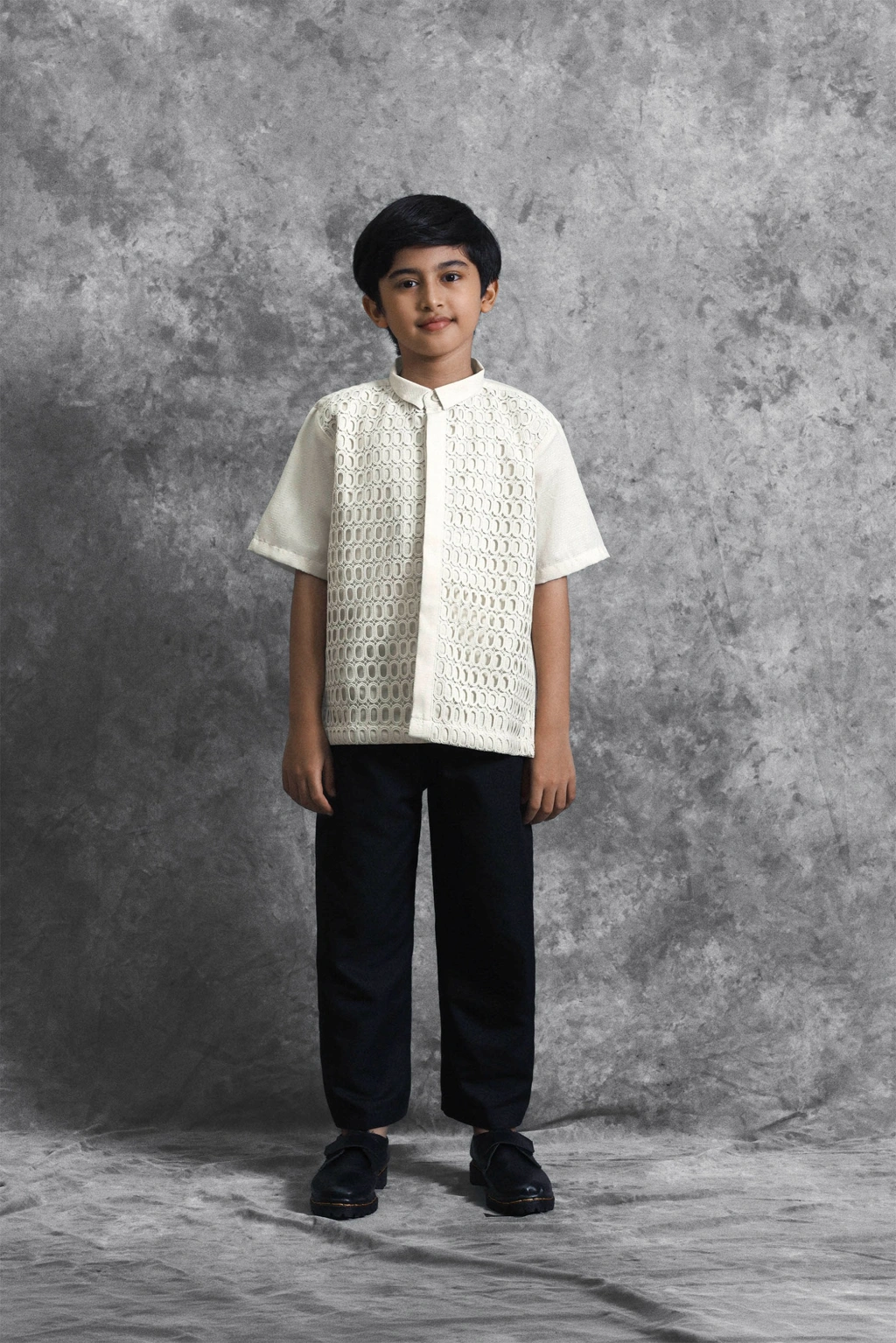 Kemeja Anak Brukat Renjana Binar - Gambar 4