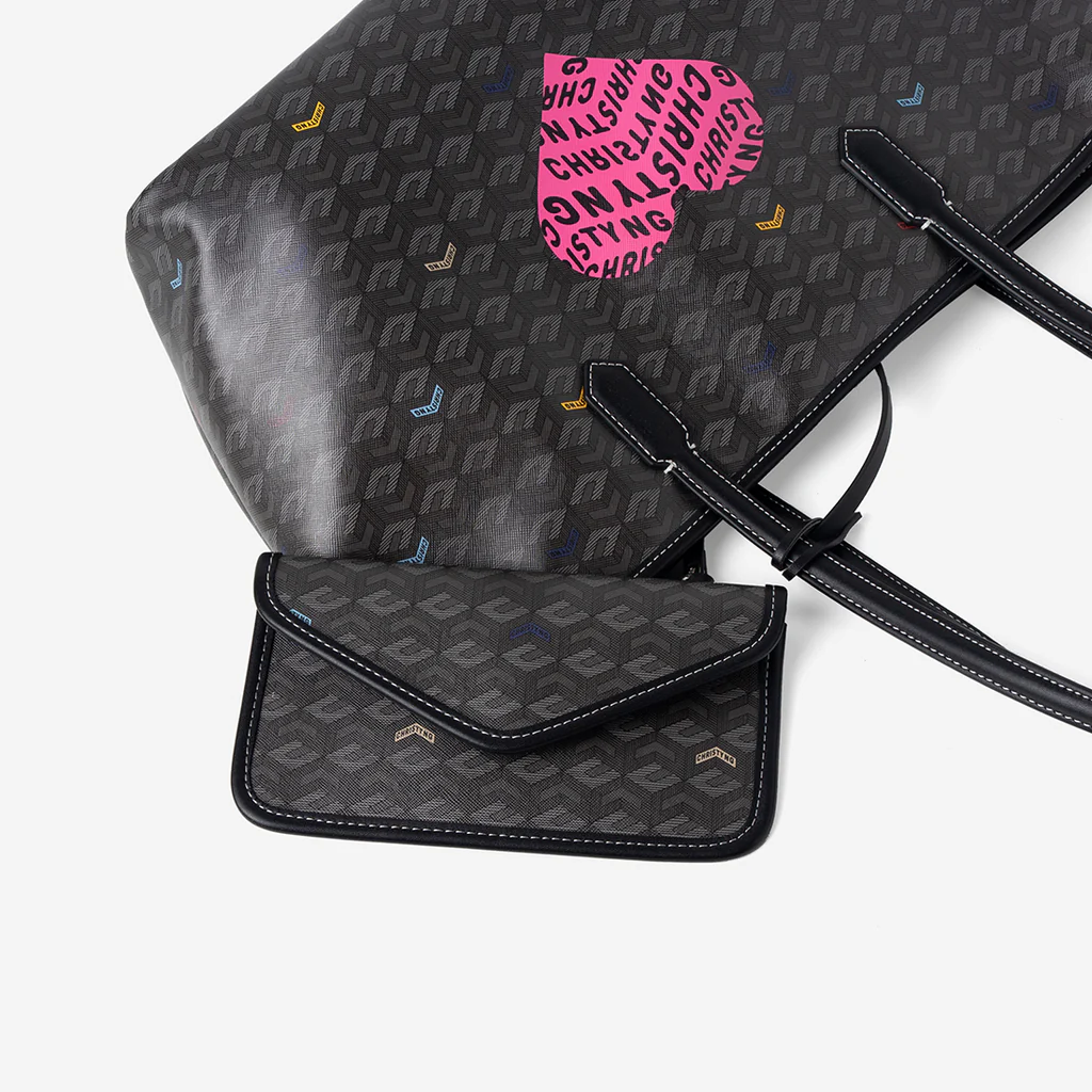 Russo Large Tote Bag - Black - Gambar 4