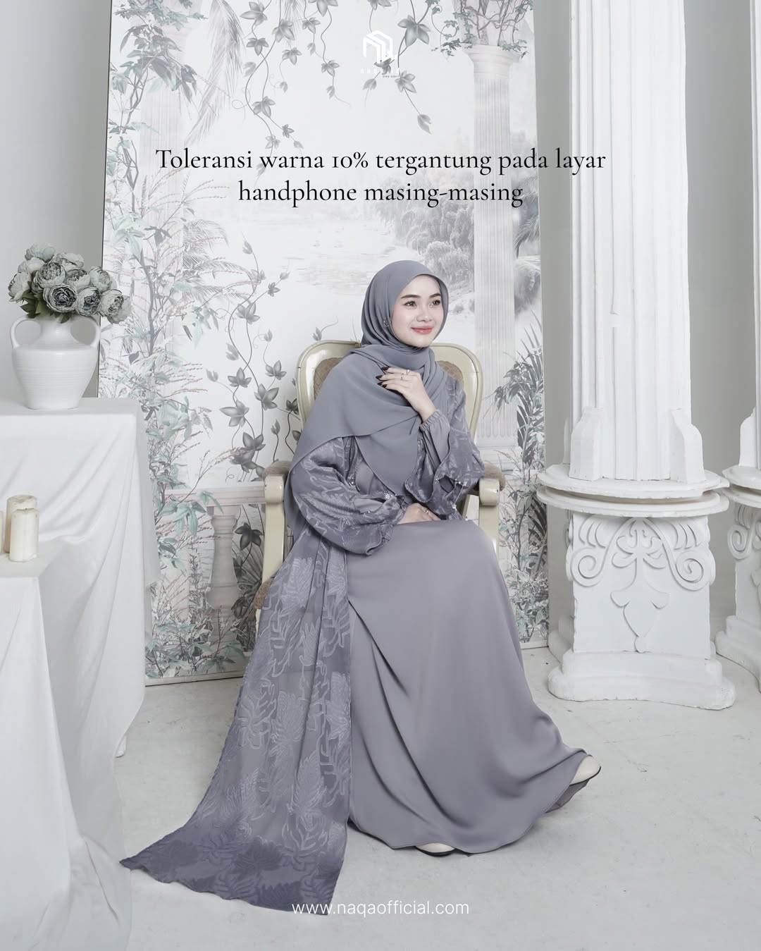 ALIZA ABAYA - ICE BLUE - Gambar 2
