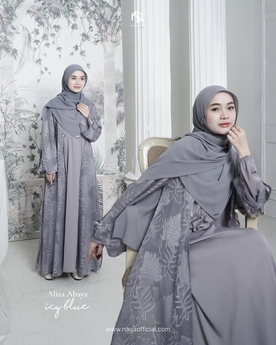 ALIZA ABAYA - ICE BLUE