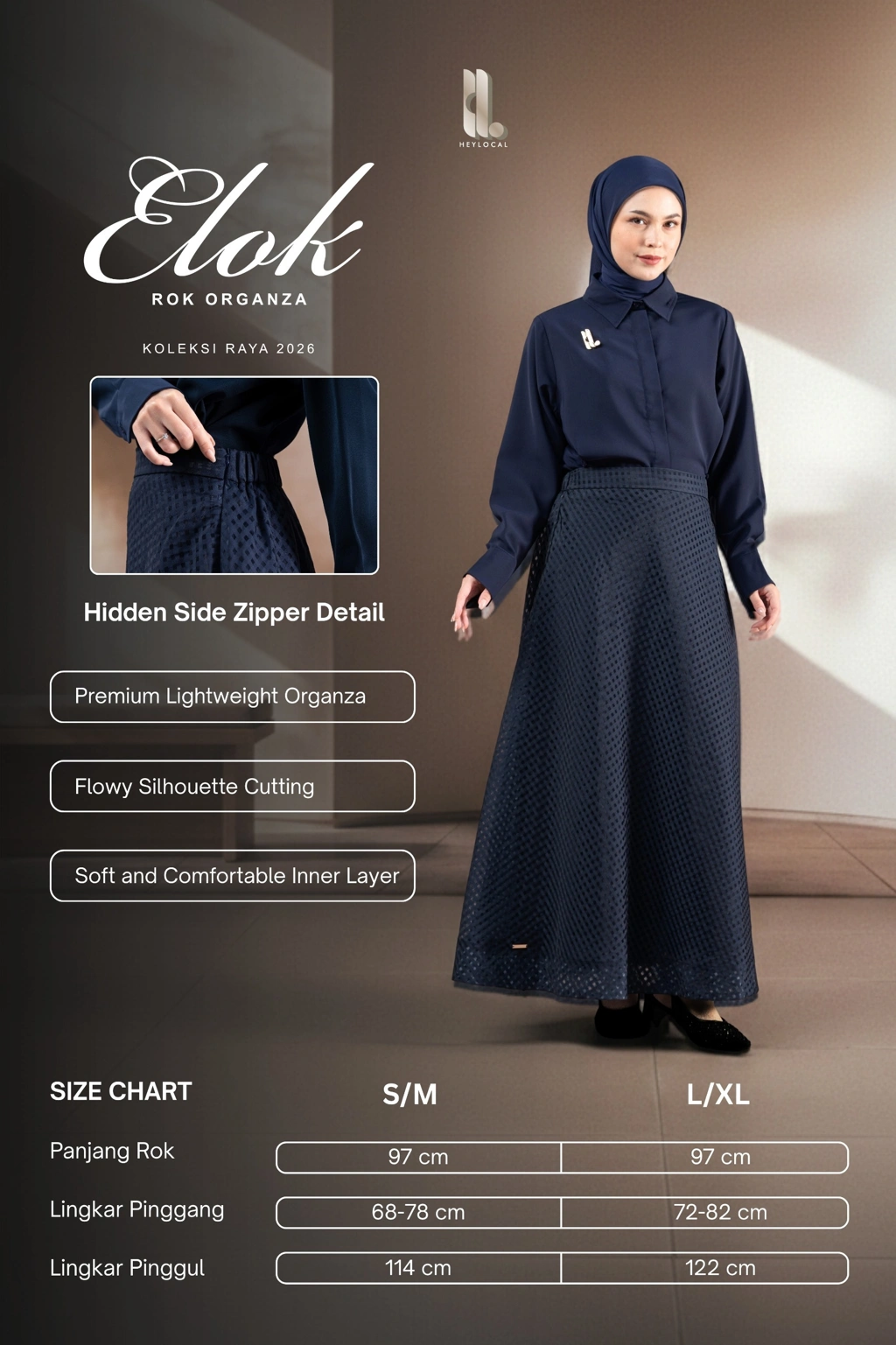 ROK ORGANZA ELOK PALEM - Gambar 5