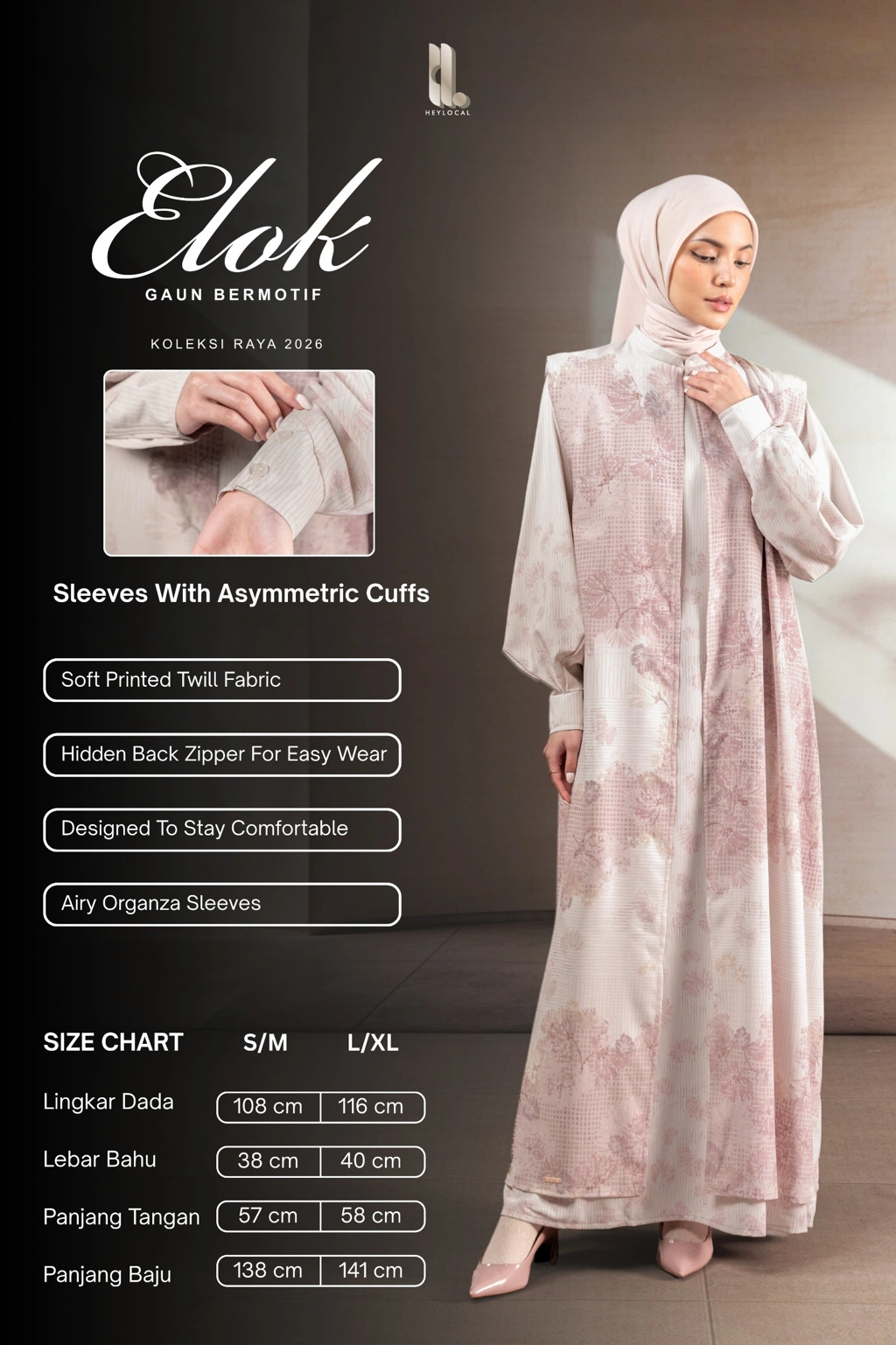 GAUN BERMOTIF ELOK SWARGA - Gambar 5