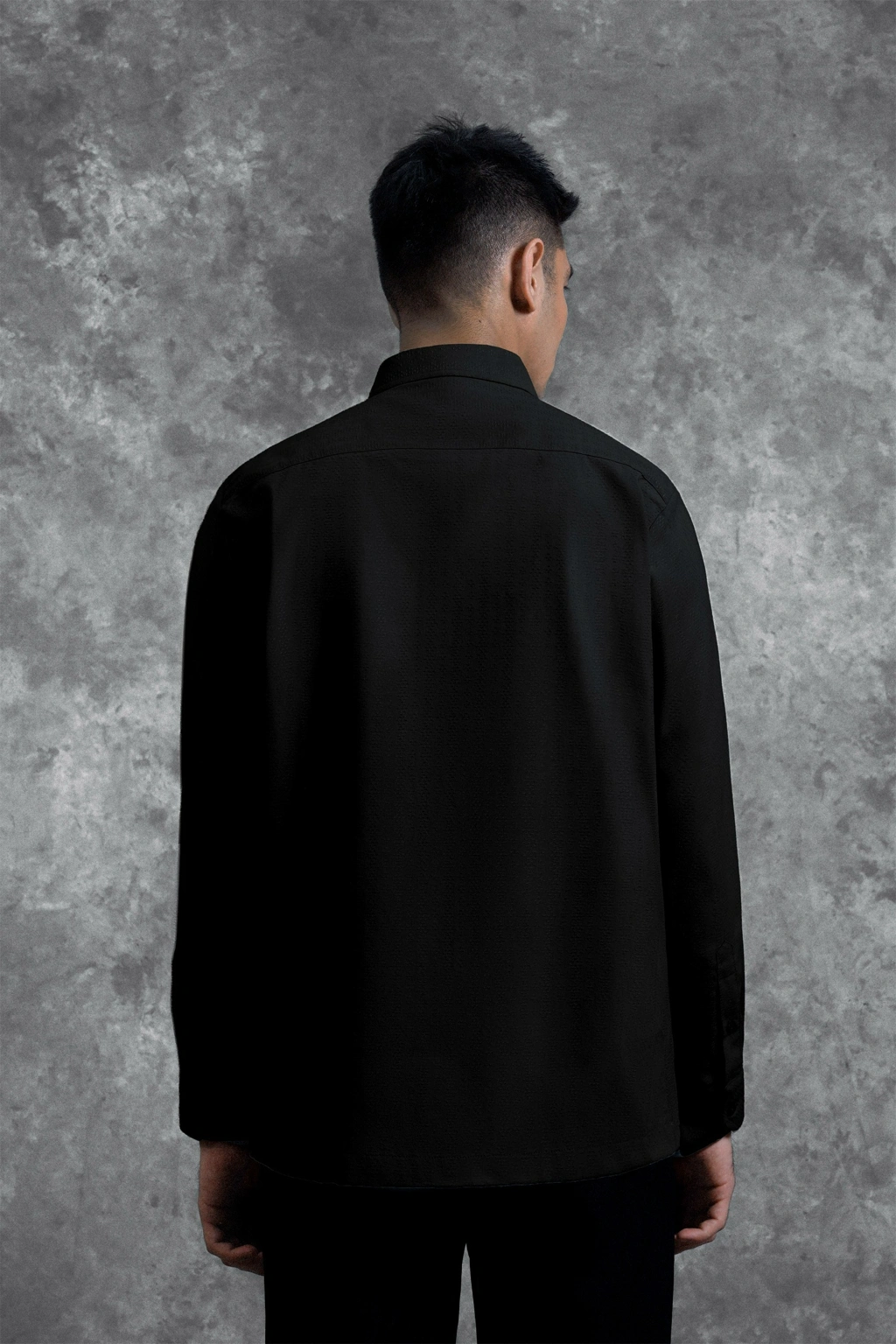 Kemeja Brukat Renjana Lengan Panjang Bayang - Gambar 4