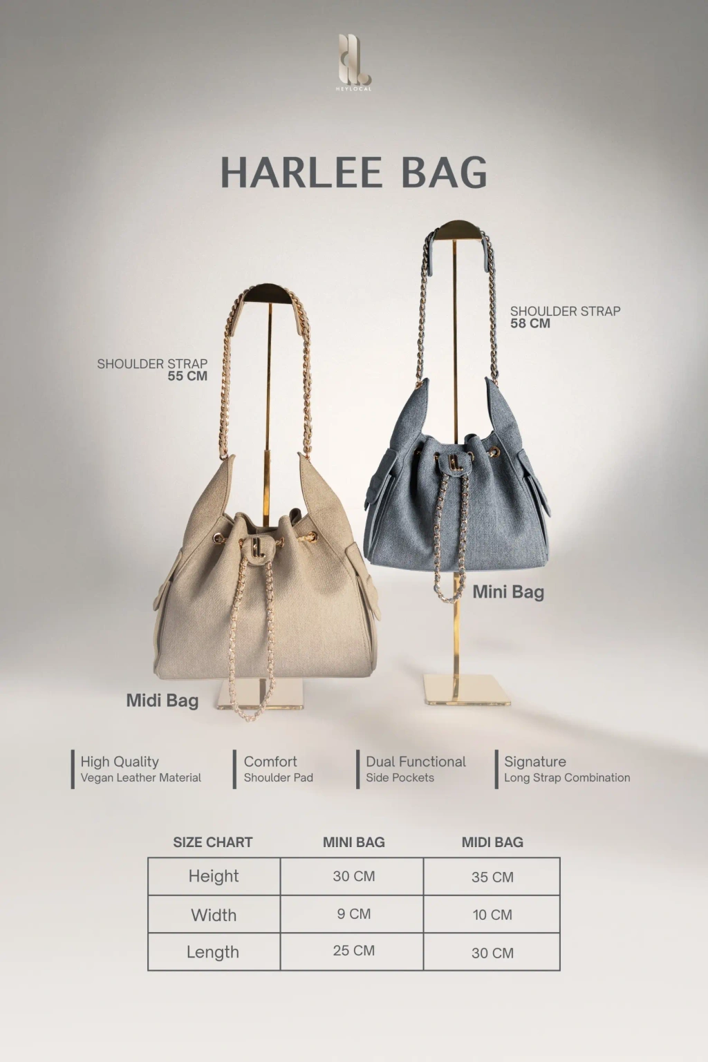 HARLEE BAG LINEN - Gambar 2